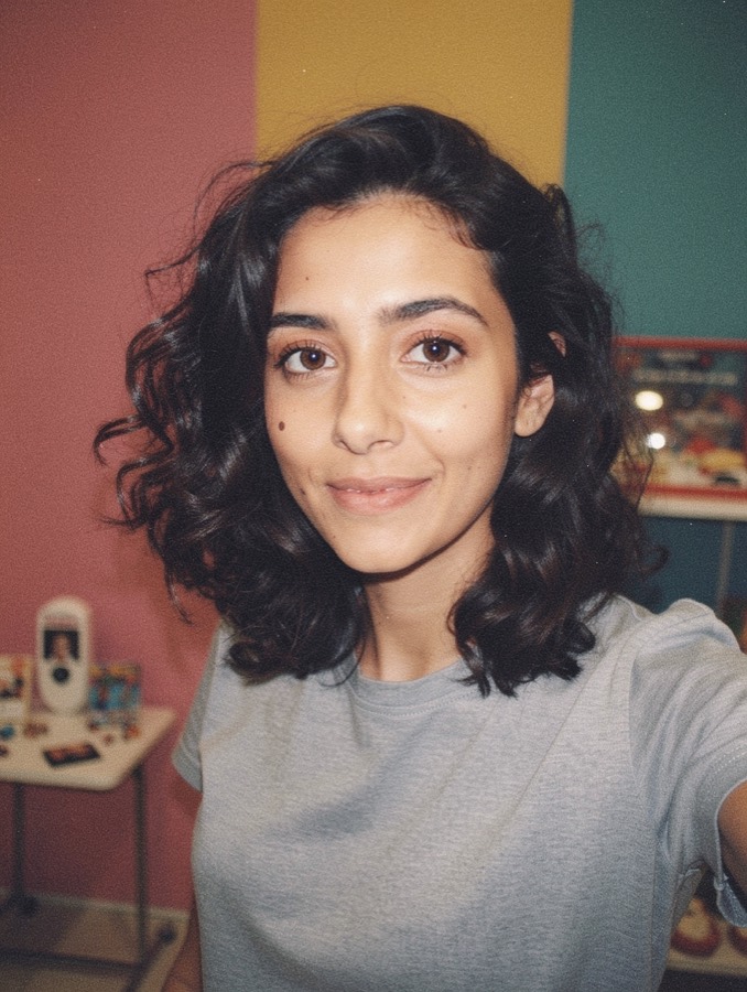 Retro 90s portrait